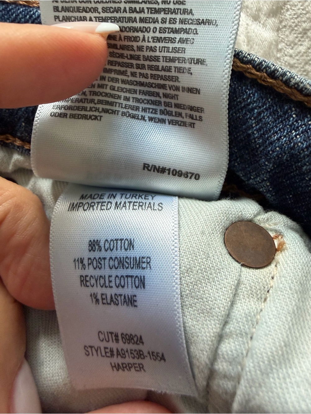AGOLDE
Harper Jeans Mid Rise Relaxed Straight Jeans size 24 - Picture 7 of 7